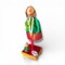 Readymade (7inch) Mini Gudi Padwa Decoration for Home | Traditional Gudi Showpiece with Plastic Gathi Mala - Maharashtrian New Year Gift
